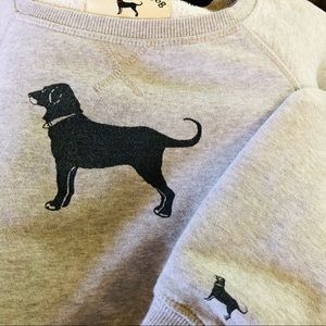 The Black Dog Heavyweight Grey Pullover Sweatshirt. Size Medium
